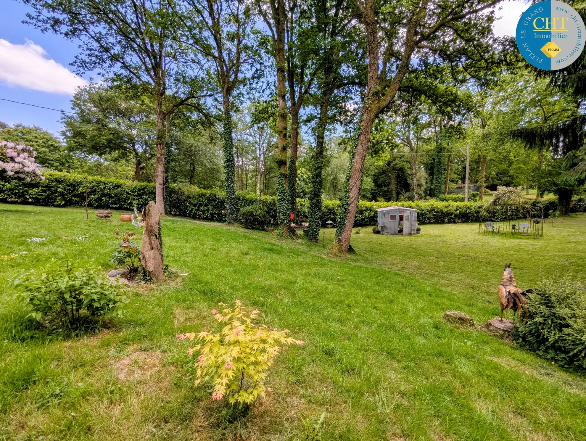 Maison en vente proche de la forêt de Brocéliande avec terrain arboré 