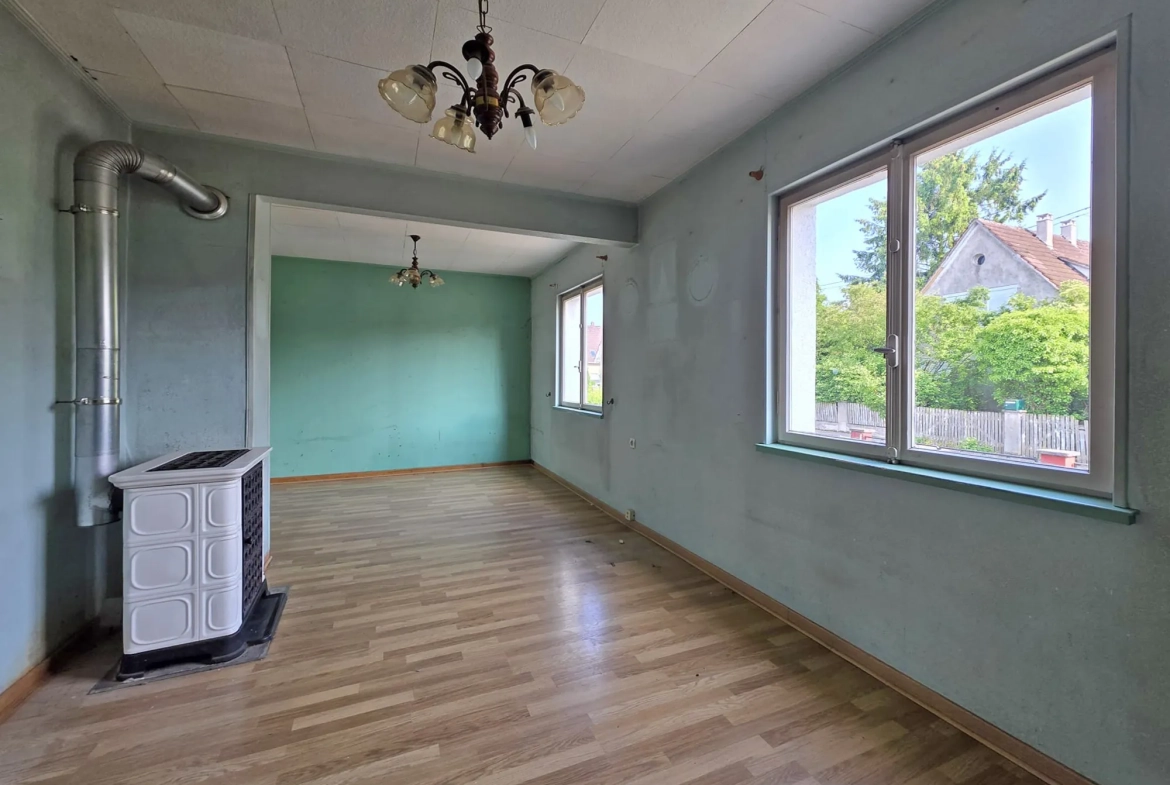 Maison de village à Drusenheim de 82 m² avec terrain de 7 ares à rénover 