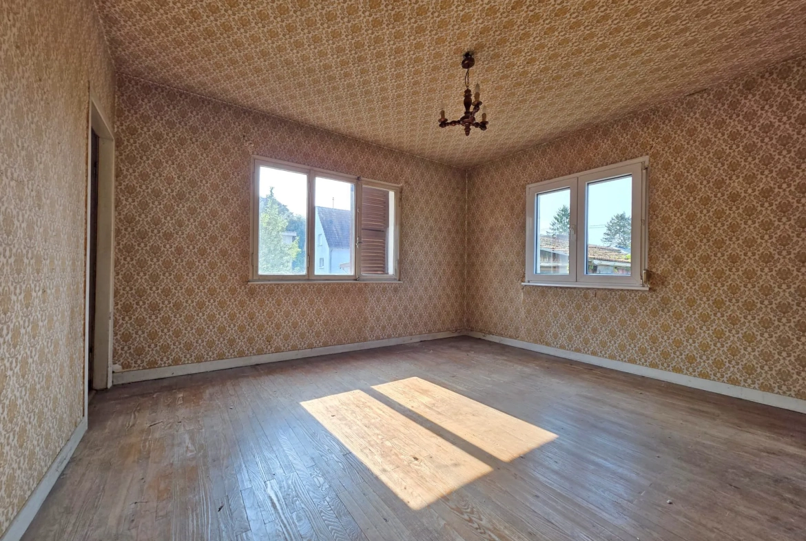 Maison de village à Drusenheim de 82 m² avec terrain de 7 ares à rénover 
