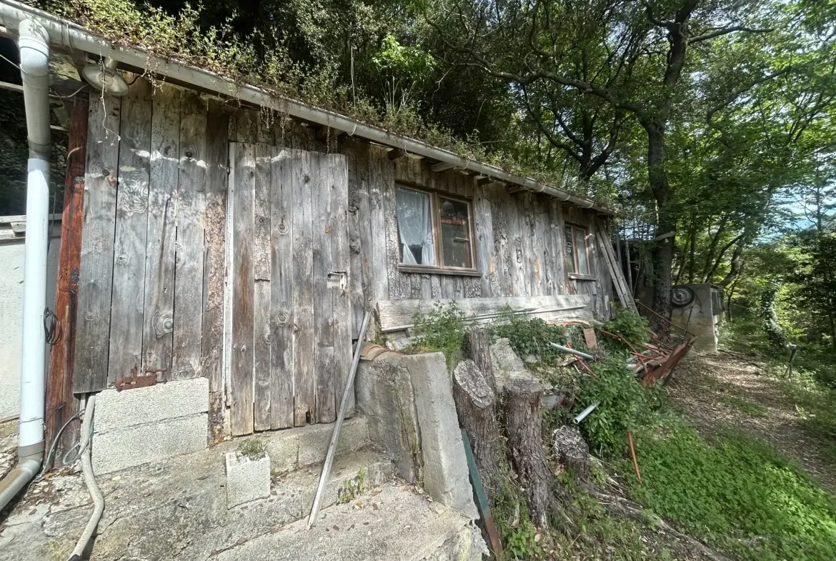Maison familiale avec grand terrain, garage et vue panoramique à Castillon 06500 
