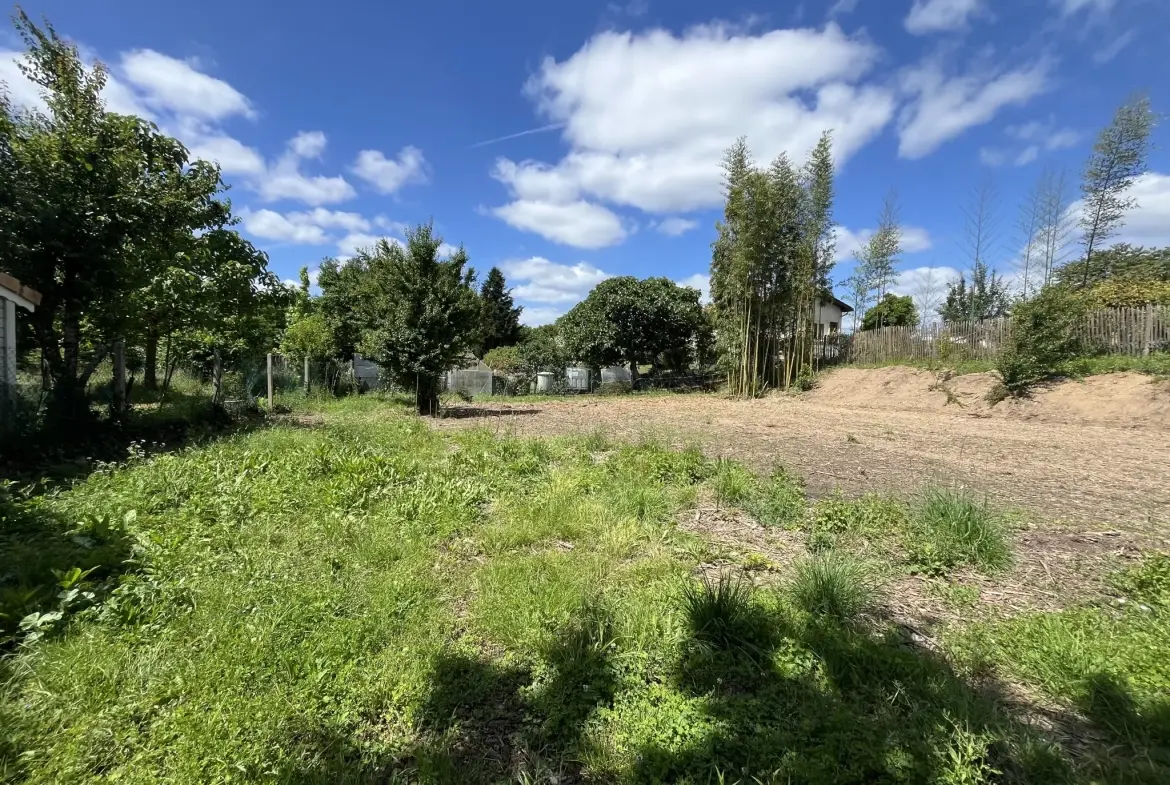 Terrain constructible de 800 m² à Cérons près de Bordeaux 