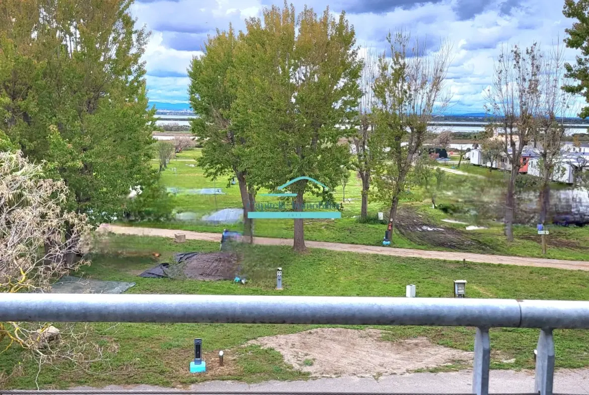 Appartement T2 avec terrasse et parking à Palavas-les-Flots - Vue étangs 
