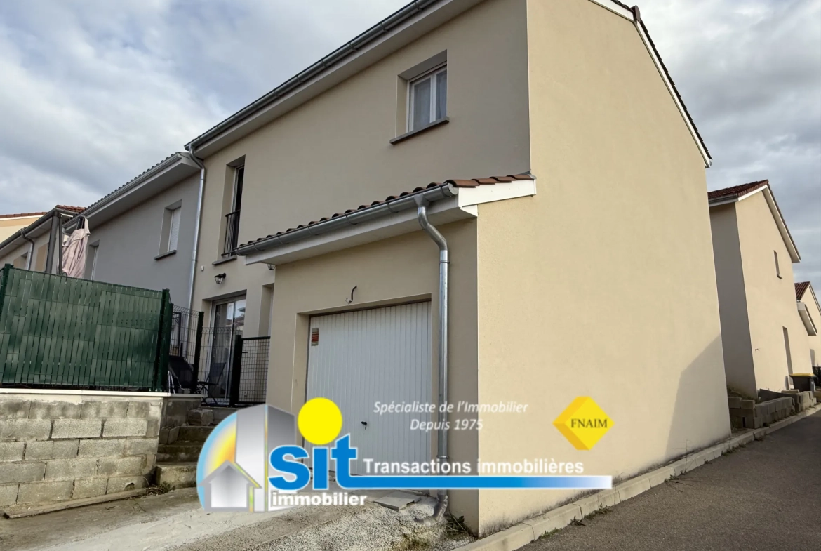 Villa récente à Estrablin près de Vienne – 3 chambres et garage 