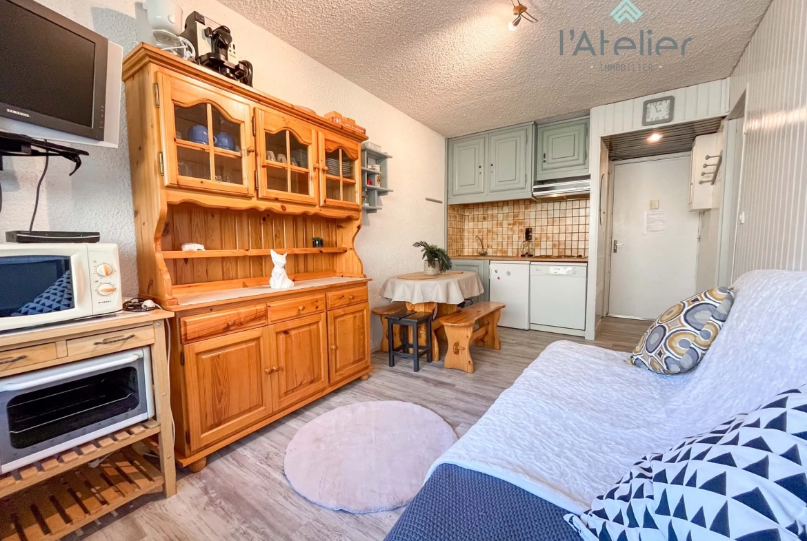 Appartement T2 lumineux de 29,86 m² à Piau Engaly, idéal investissement montagne 