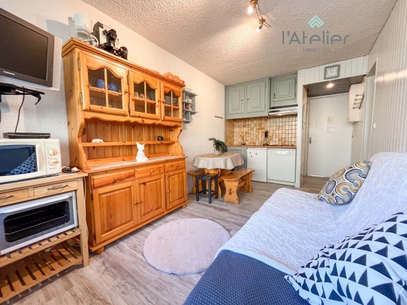 Appartement T2 lumineux de 29,86 m² à Piau Engaly, idéal investissement montagne