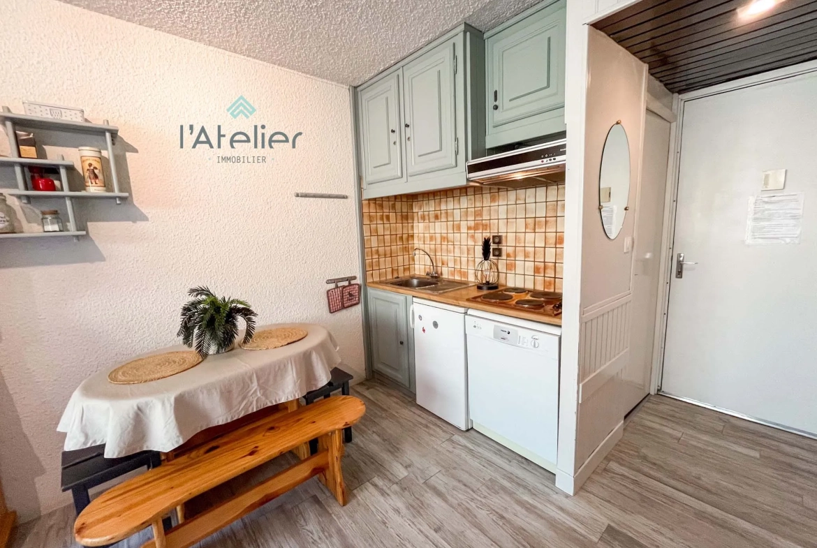 Appartement T2 lumineux de 29,86 m² à Piau Engaly, idéal investissement montagne 