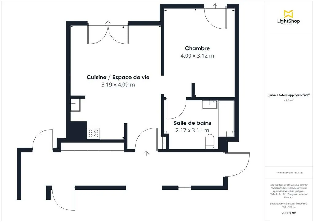 Appartements T2 rénové à Romainville proche transports et parking disponible 