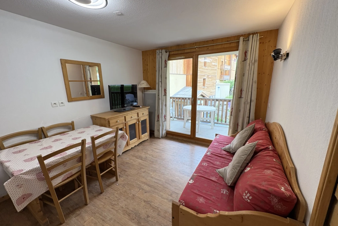 Charmant appartement T2 à Orcières Merlette avec balcon, piscine et parking 