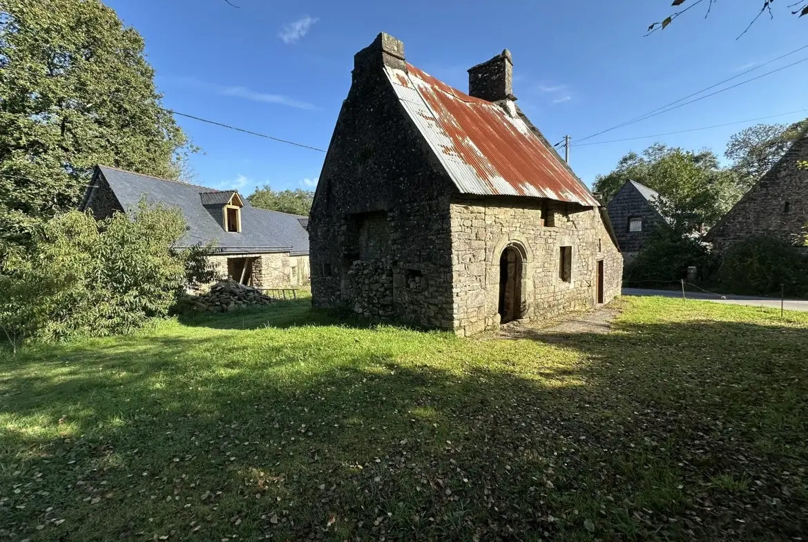 Longère à rénover à Quistinic dans la vallée du Blavet – Idéal investissement ou pied-à-terre 