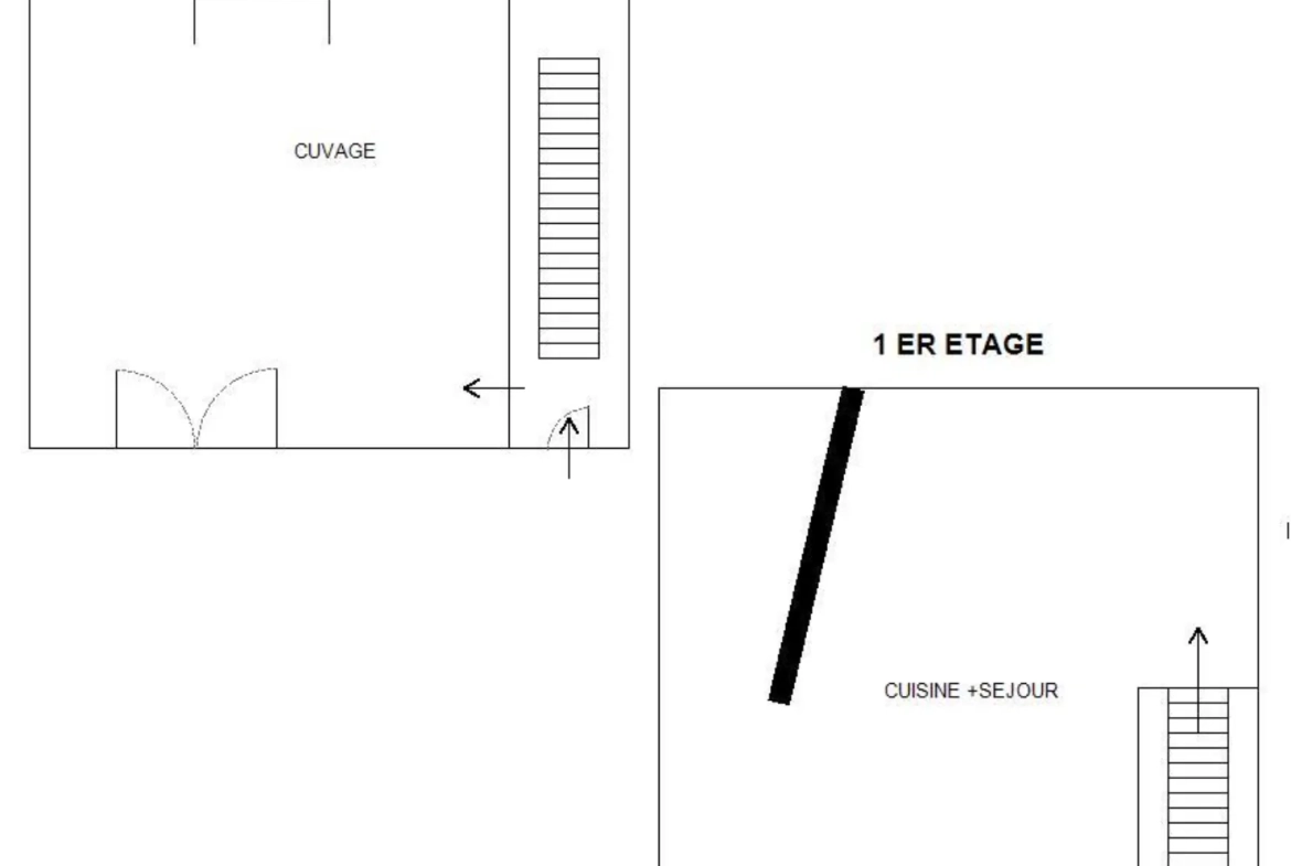 Maison de bourg à Ceyrat 100m² avec garage et cave, à rénover 