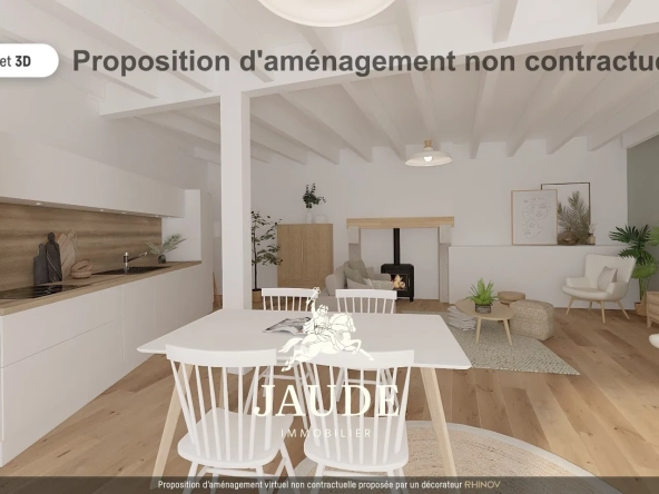 Maison de bourg à Ceyrat 100m² avec garage et cave, à rénover