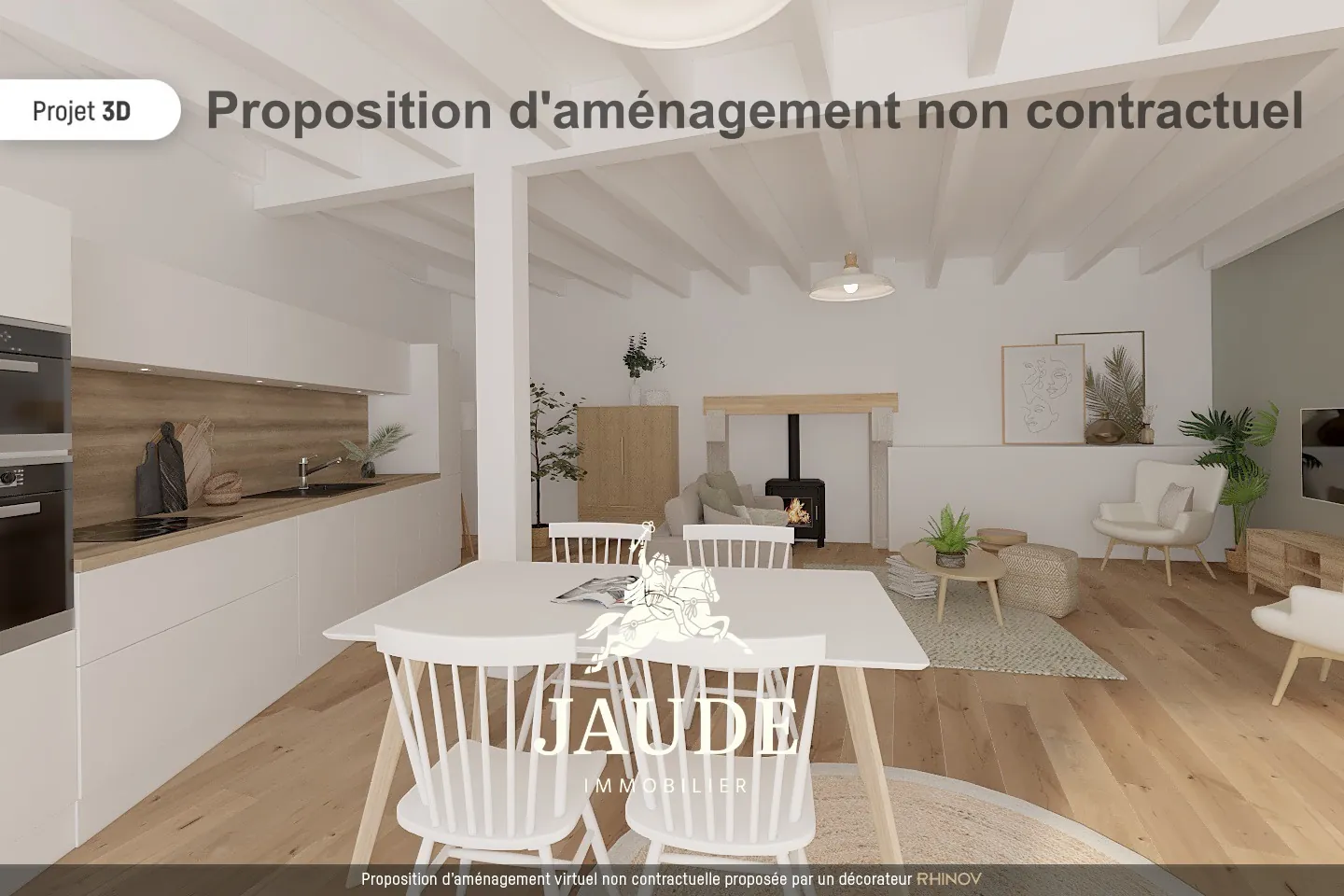 Maison de bourg à Ceyrat 100m² avec garage et cave, à rénover 