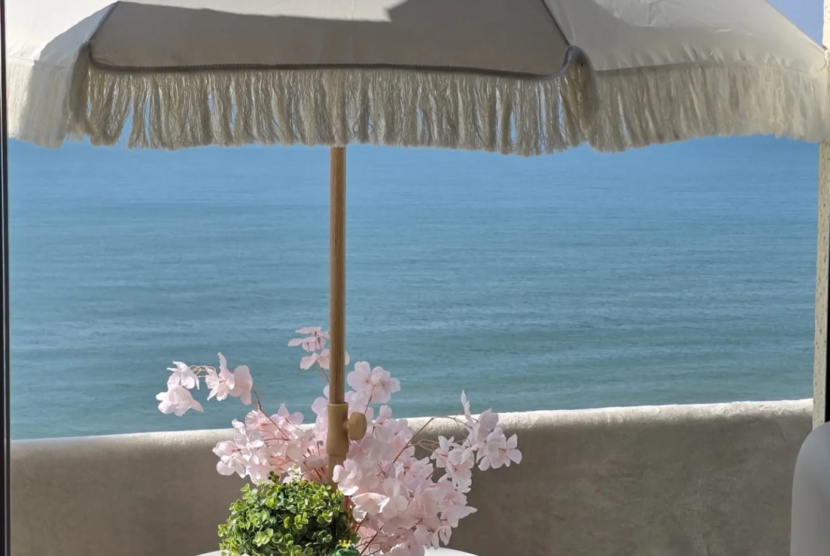 Studio face mer avec balcon à Ault – Proche plage d'Onival 