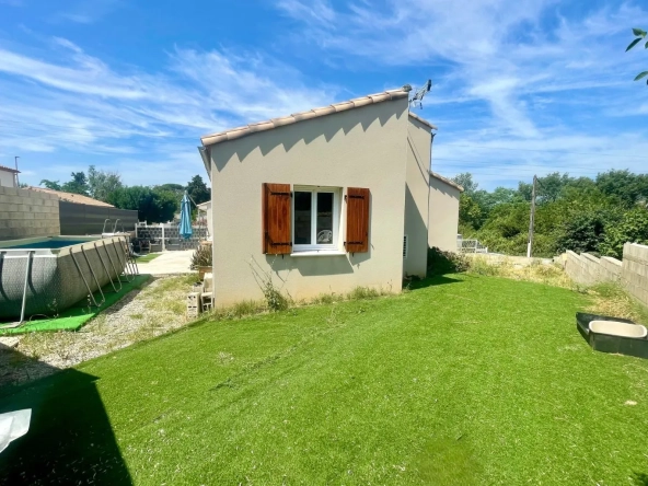 Villa T4 de plain-pied avec jardin à Magalas dans l'Hérault