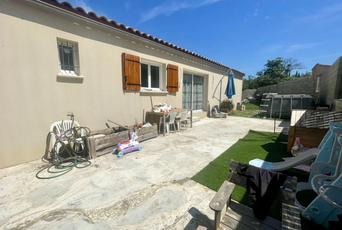 Villa T4 de plain-pied avec jardin à Magalas dans l'Hérault 