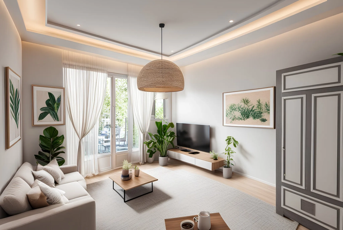 Appartement 2 pièces à Nice Libération – 46 m² rénové avec parquet, idéal emplacement 