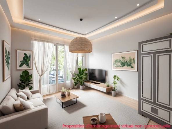 Appartement 2 pièces à Nice Libération – 46 m² rénové avec parquet, idéal emplacement