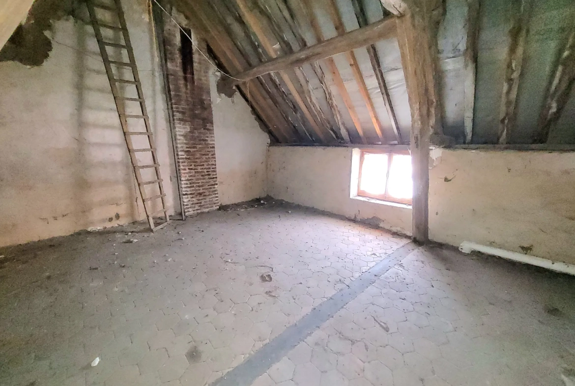 Maison à rénover de 92 m² avec grand terrain dans le Pays d'Othe 