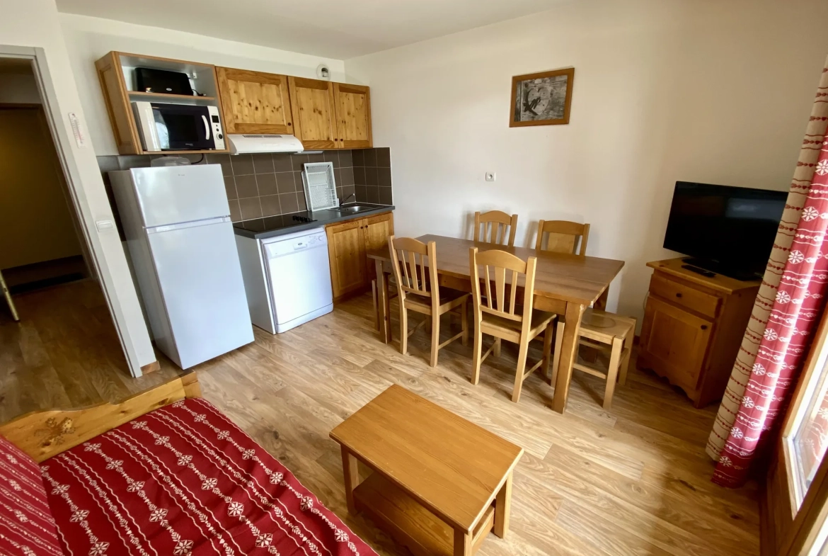 Appartement T2 cabine à vendre à Albiez Montrond, station de ski dans les Alpes 