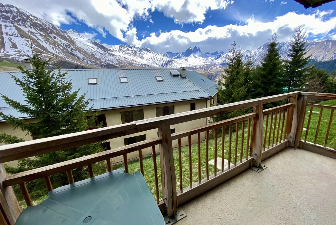 Appartement T2 cabine à vendre à Albiez Montrond, station de ski dans les Alpes 