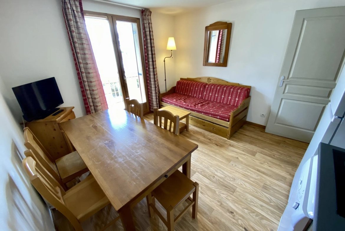 Appartement T2 cabine à vendre à Albiez Montrond, station de ski dans les Alpes 