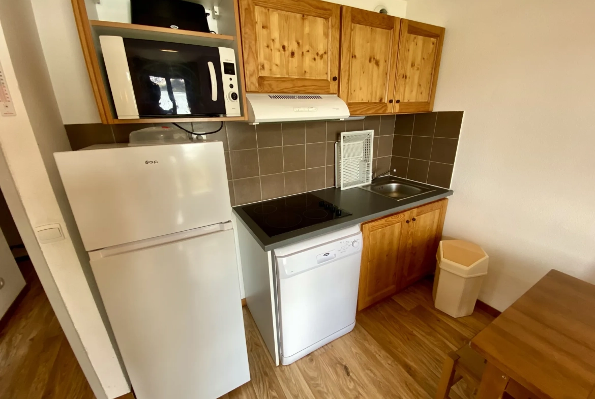 Appartement T2 cabine à vendre à Albiez Montrond, station de ski dans les Alpes 