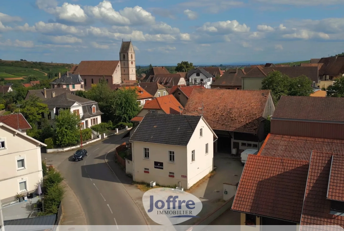 Ancienne cave viticole avec vue imprenable sur les vignes à Orschwihr 