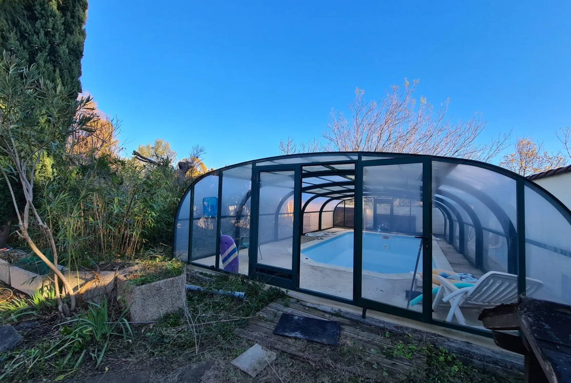 Villa F5 avec piscine et grand jardin à Anduze – Spiéçialement proche des commodités 