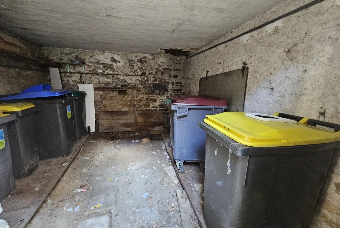Immeuble en centre-ville de Saint-Amand-Montrond avec cour, garage et logement indépendant 