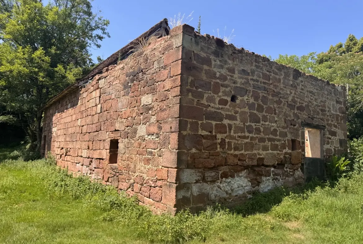 Charmante maison en pierres avec grande cuisine, 3 chambres et dépendances à Louignac 
