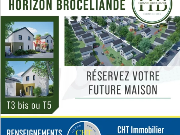 Maison neuve T3 à Beignon avec jardin et garage - Opportunité rare