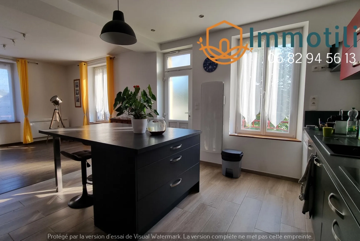 Maison villageoise rénovée avec dépendance, bureaux et jardin proche de Bray-sur-Seine 