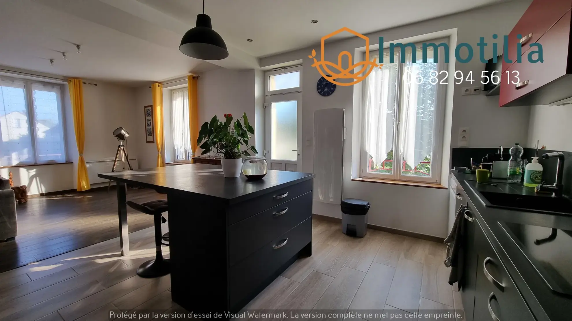 Maison villageoise rénovée avec dépendance, bureaux et jardin proche de Bray-sur-Seine 