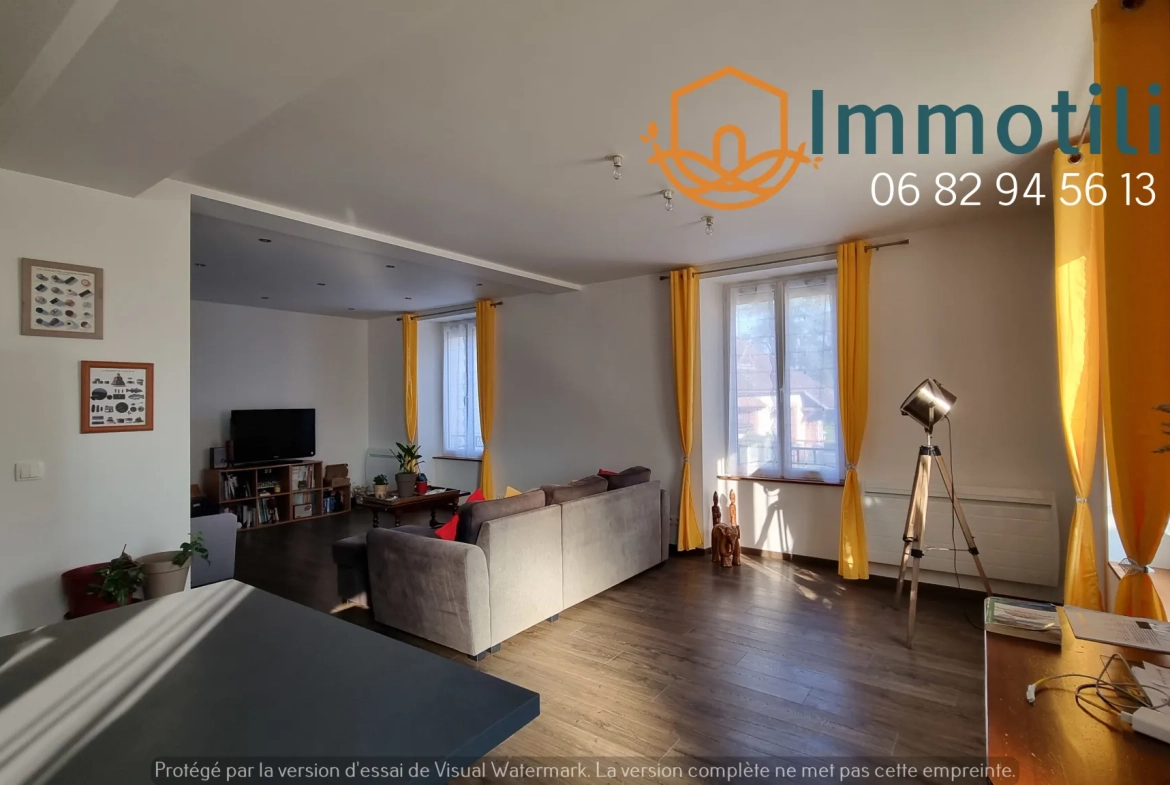 Maison villageoise rénovée avec dépendance, bureaux et jardin proche de Bray-sur-Seine 