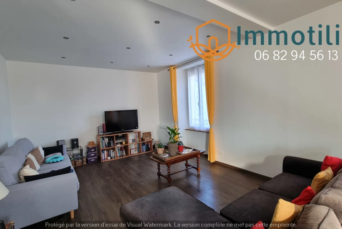 Maison villageoise rénovée avec dépendance, bureaux et jardin proche de Bray-sur-Seine 