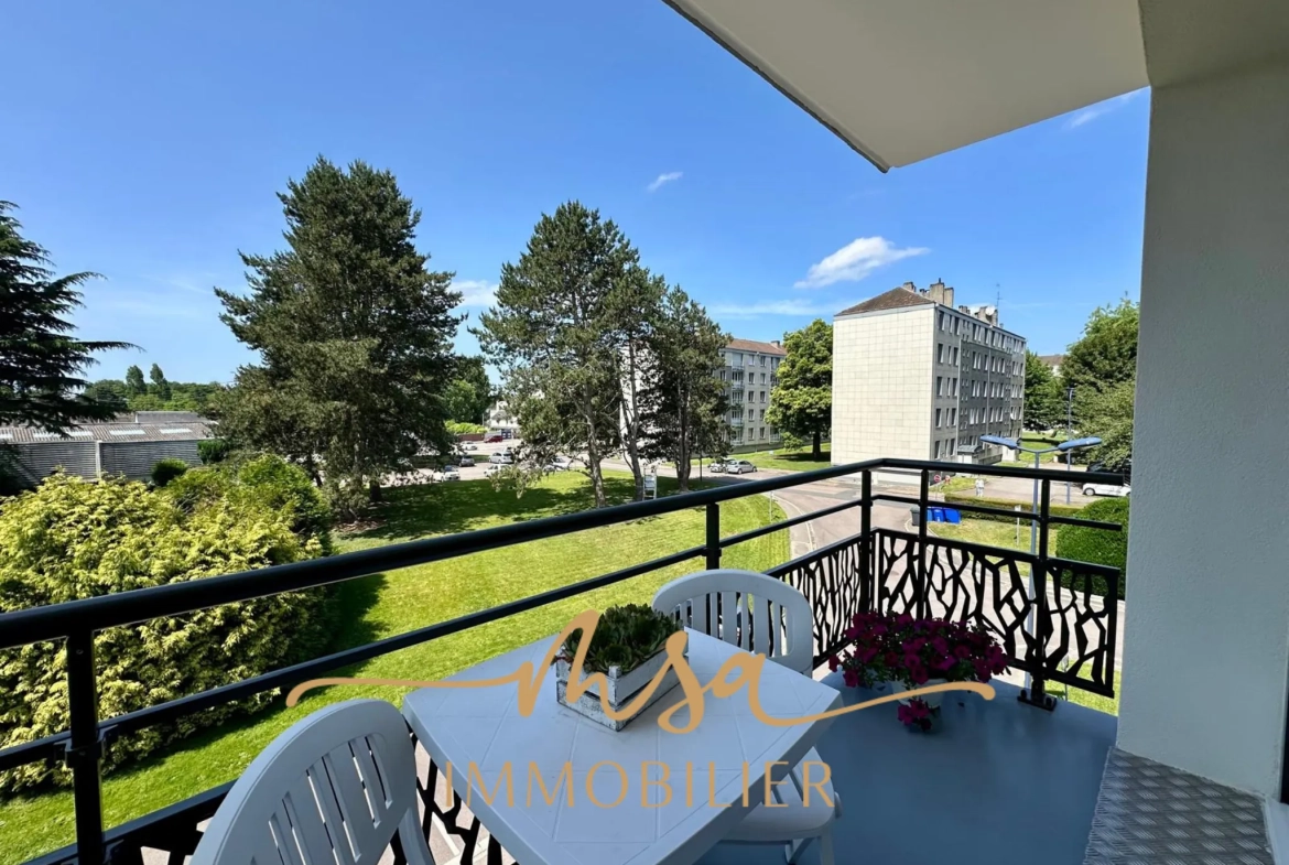 Appartement F3 de 80 m² à Bonsecours avec balcon, garage, cave et résidence sécurisée 