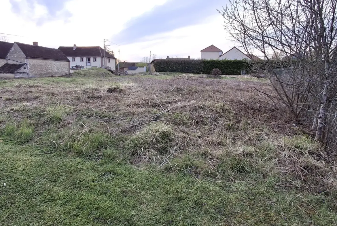 Terrain constructible de 1189 m² à Laduz, proche Auxerre et Joigny 