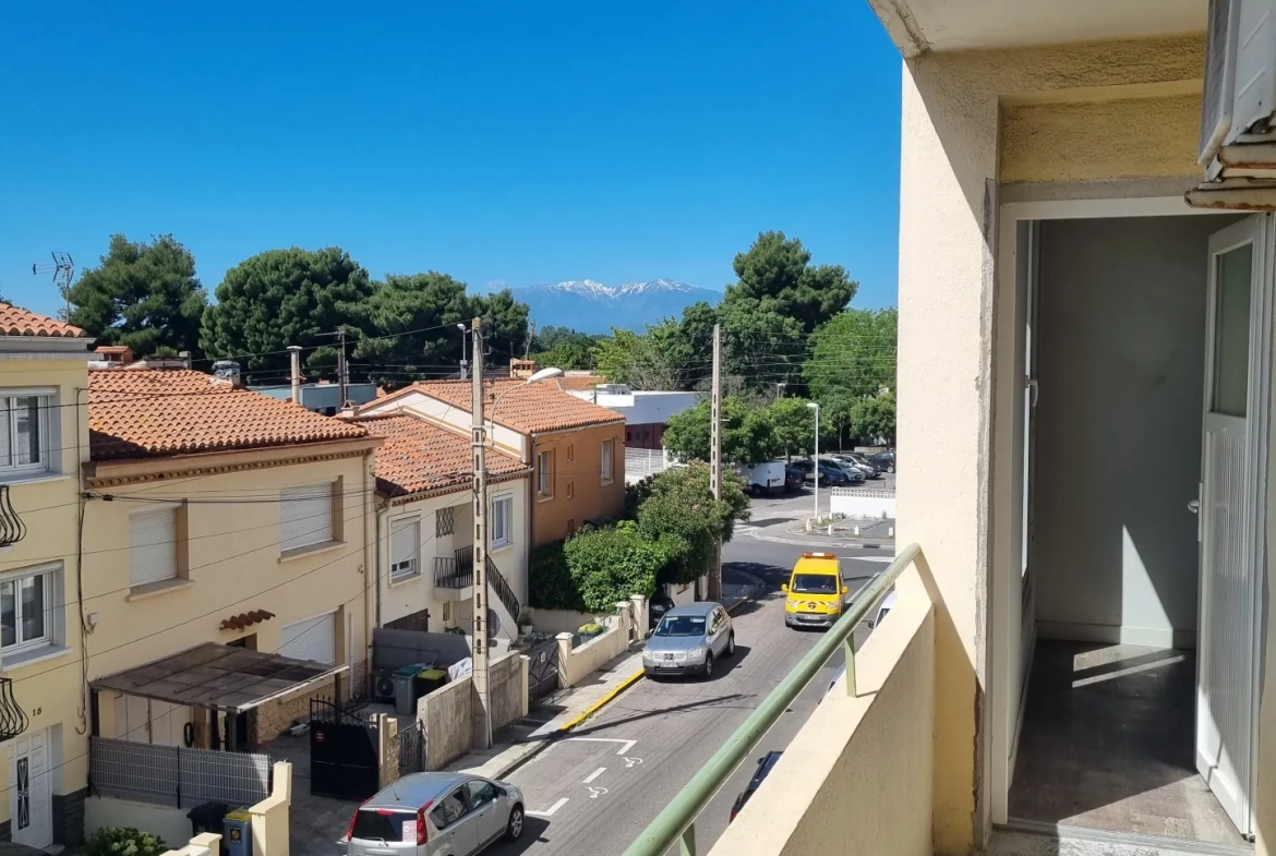 Appartement de 80 m² avec 3 chambres, balcon et vue sur le Canigou à Perpignan 