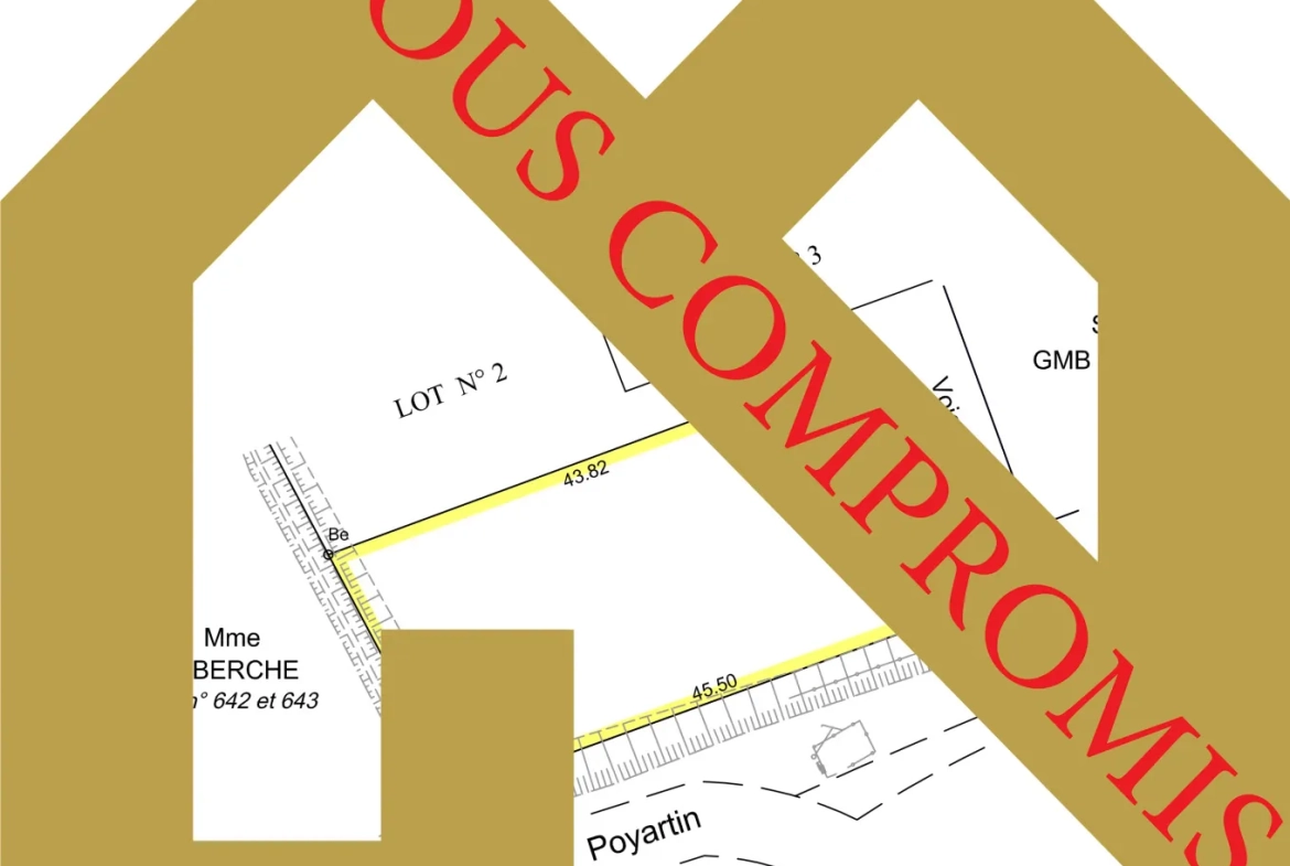 Terrain constructible de 1022 m² à Montfort en Chalosse à saisir 