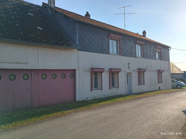 Maison de village à Gergny (02) à rénover avec grand terrain et potentiel touristique