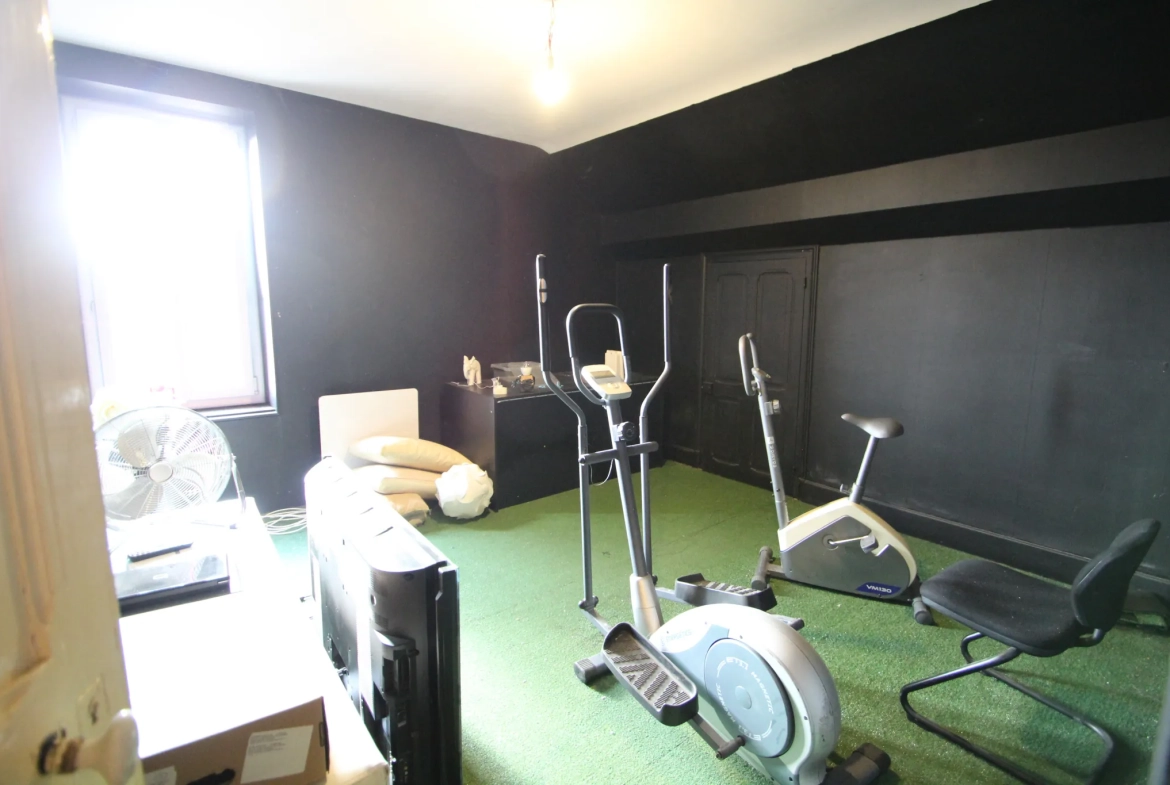 Immeuble mixte de 326 m² avec appartements, local professionnel et garages au Mayet de Montagne 
