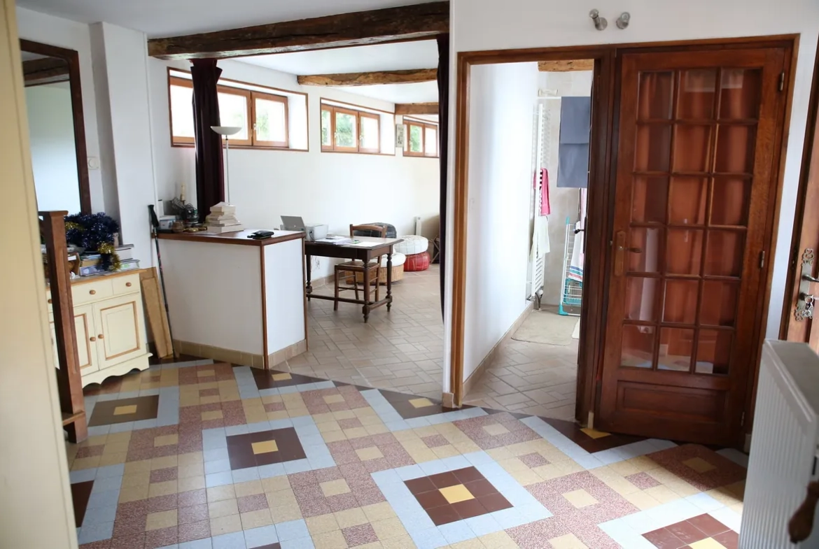 Belle maison en brique et silex à Guilmecourt près de la mer 