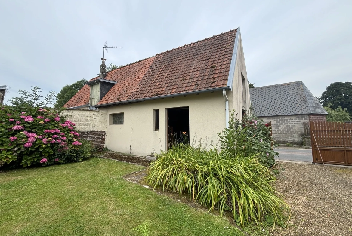 Belle maison en brique et silex à Guilmecourt près de la mer 