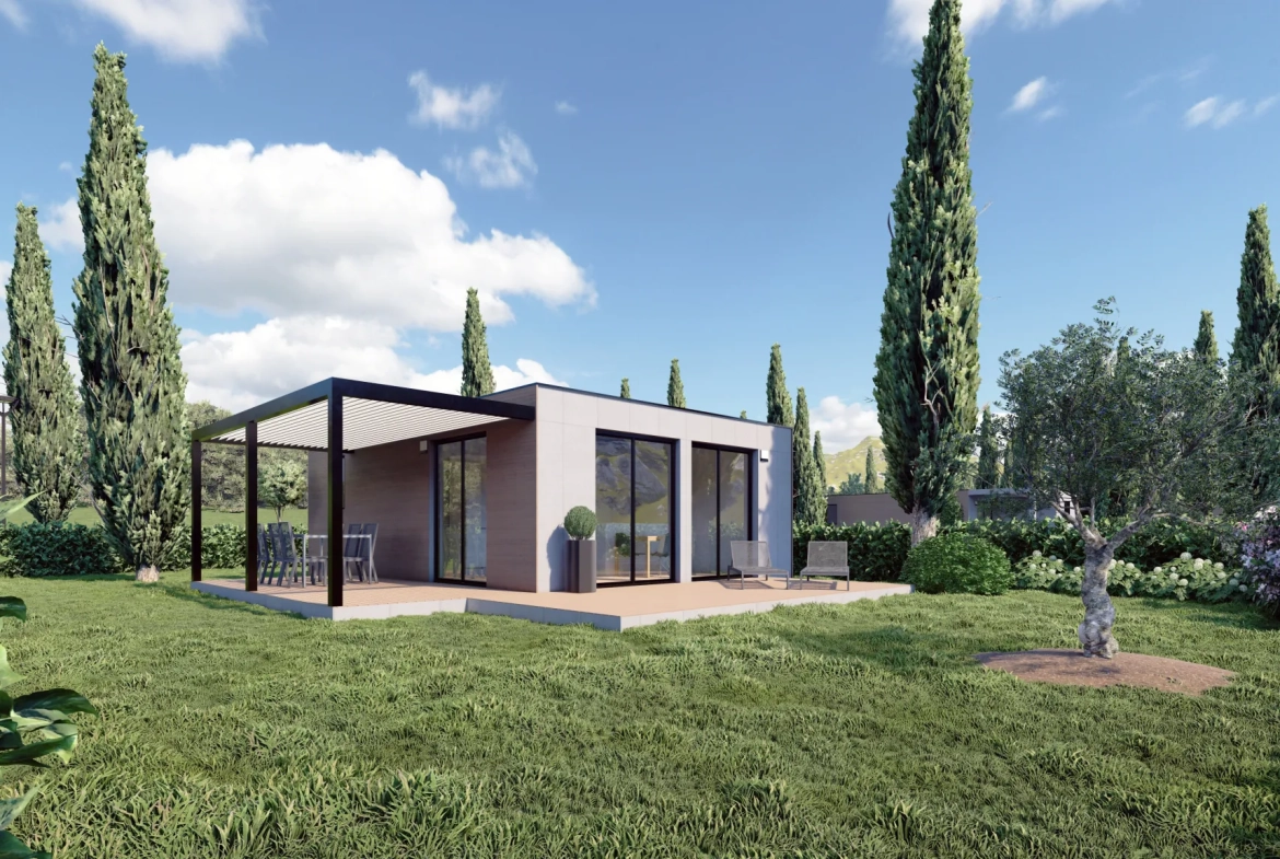 Maison écologique de 45 m² dans résidence de loisir à Manteyer 