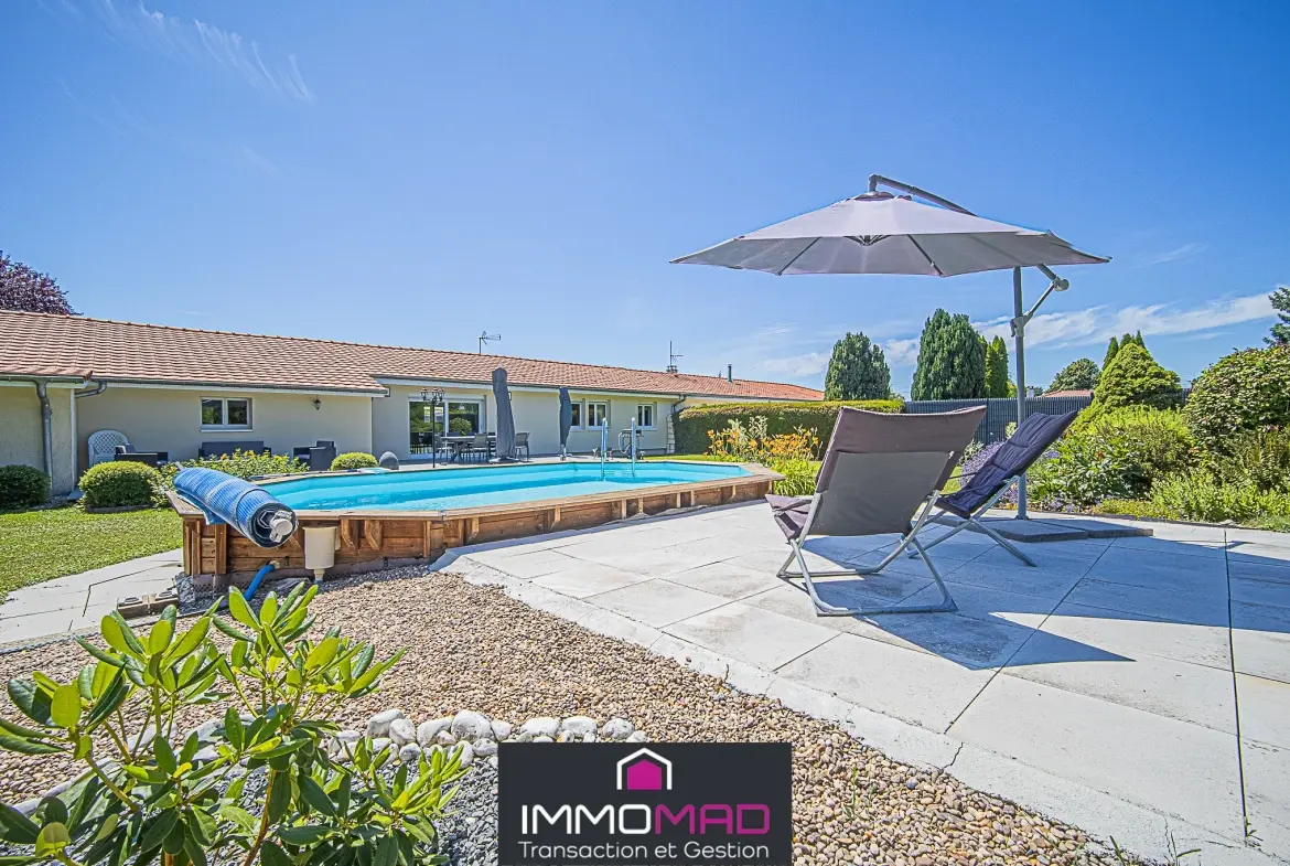 Maison de plain-pied de 140 m² avec piscine à Verdun proche zone du dragon 