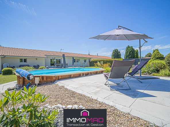 Maison de plain-pied de 140 m² avec piscine à Verdun proche zone du dragon