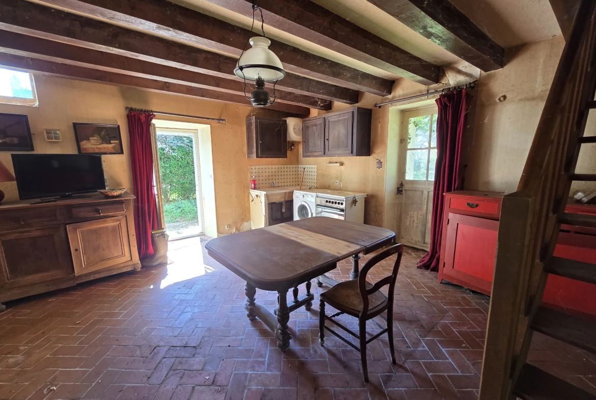Charmante longère en pierre à rénover à Beton-Bazoches, proche N4, terrain de 4000 m² 