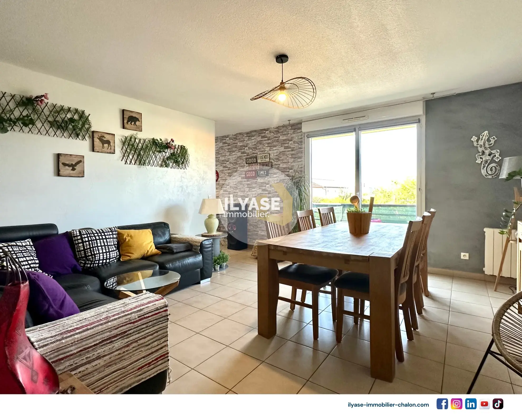 Appartement T3 de 61 m² avec balcon et parking à Chalon-sur-Saône 