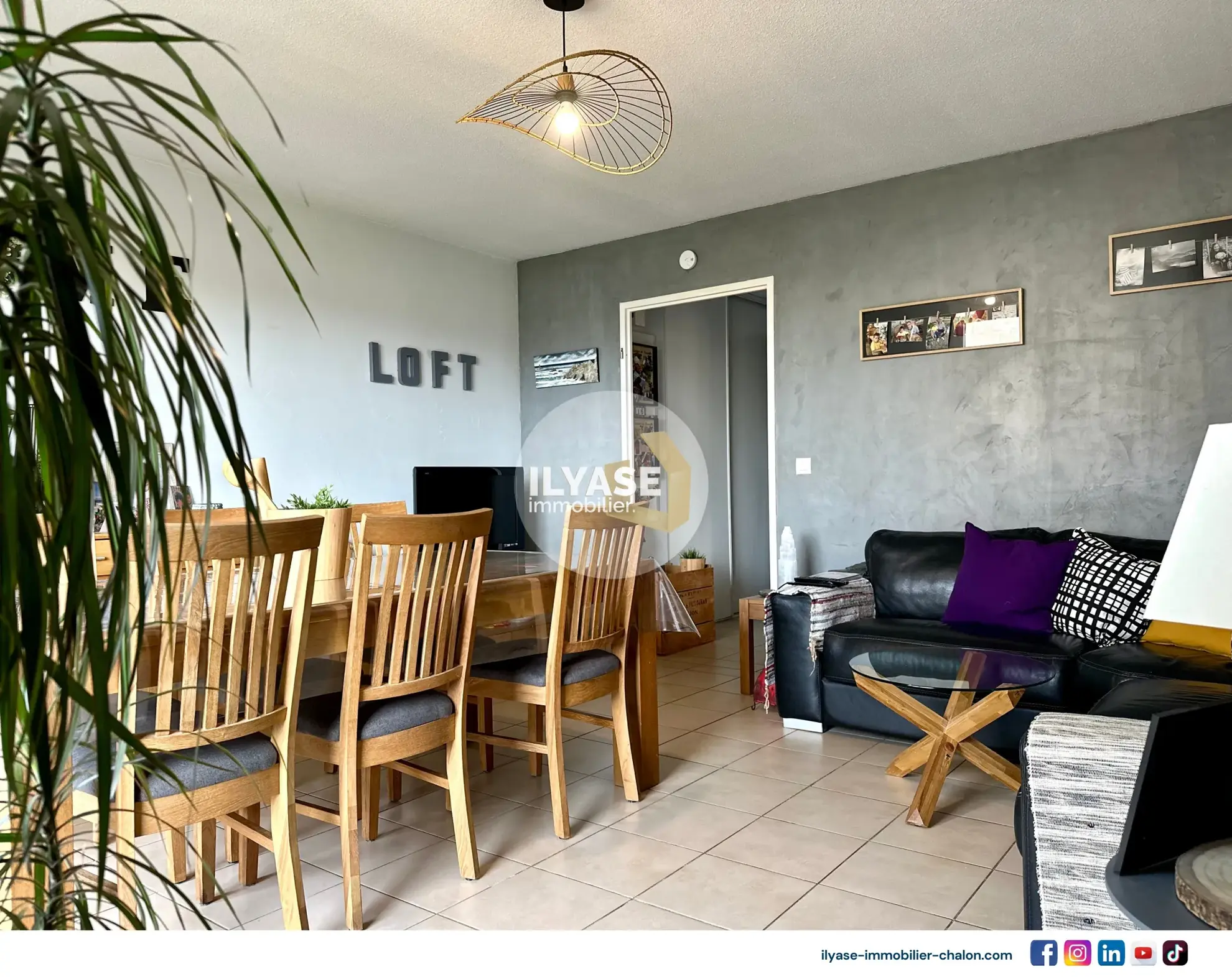 Appartement T3 de 61 m² avec balcon et parking à Chalon-sur-Saône 