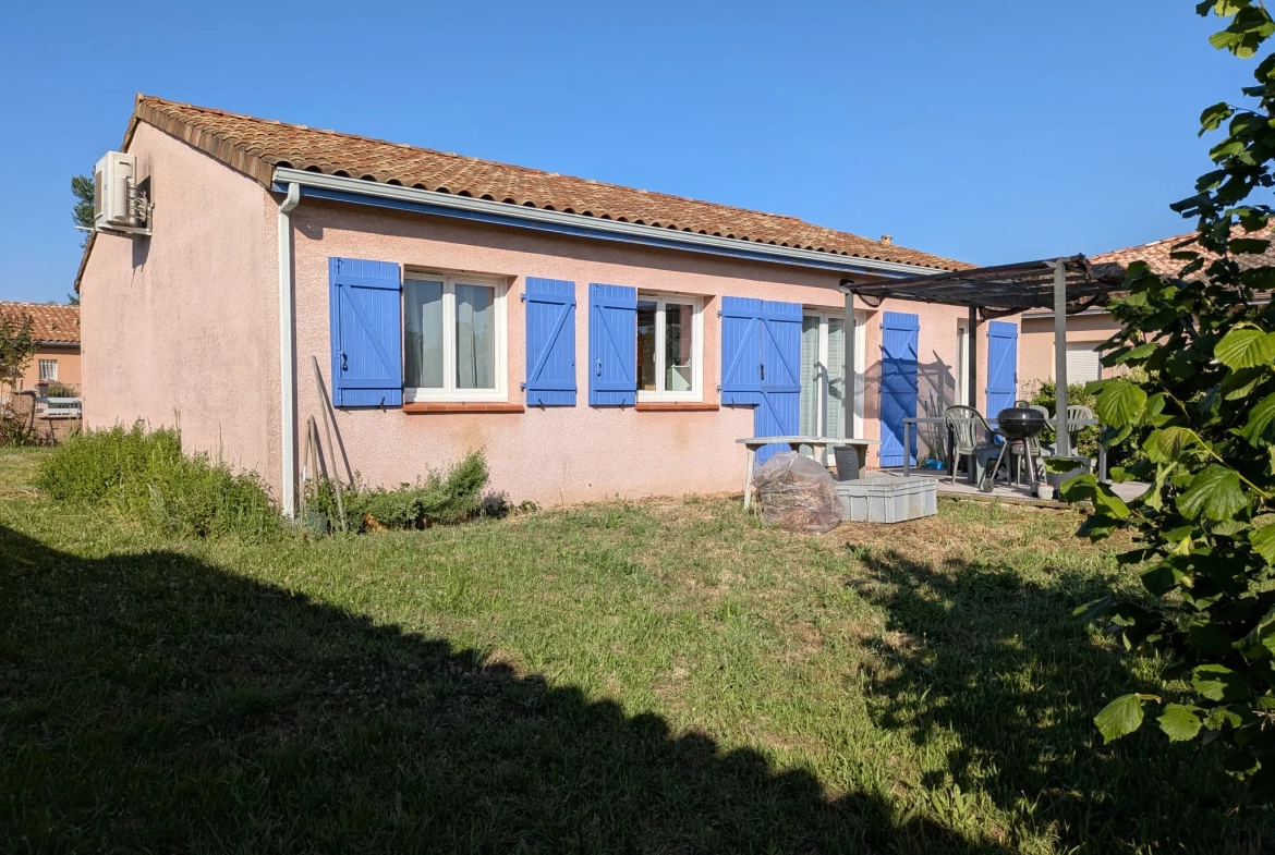 Maison de plain-pied à Gaillac avec jardin, 3 chambres, construction 2008 